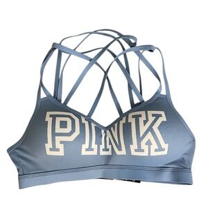 Victorias Secret PINK Strappy Push-Up Sports Bra Size Small EUC